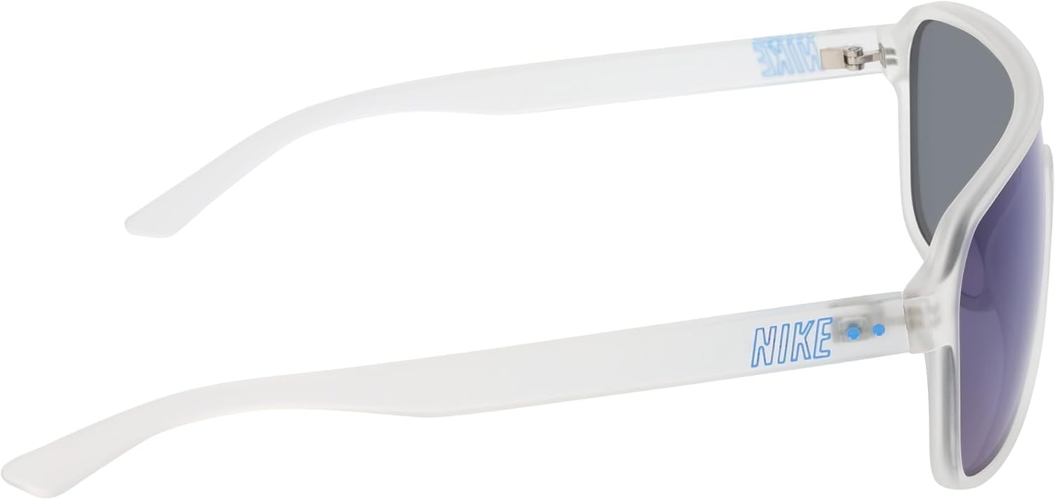 image:imageNike Unisex Vintage Flyer Mirrored Aviator SunglassesMatte Clear  Blue Mirror