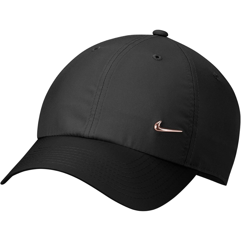 image:imageNike Adult DriFIT Club Unstructured Metal Swoosh Cap Hat Mens and WomensBlackRose Gold