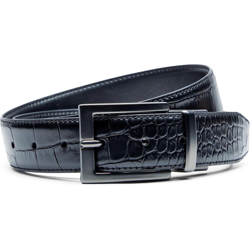 image:imageNike Mens Classic Reversible BeltBlack Croc TextureBlack