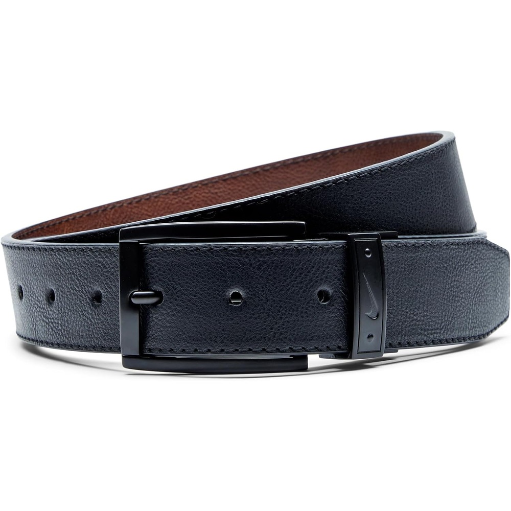 image:imageNike Mens Classic Reversible BeltBlackBrown Pebble
