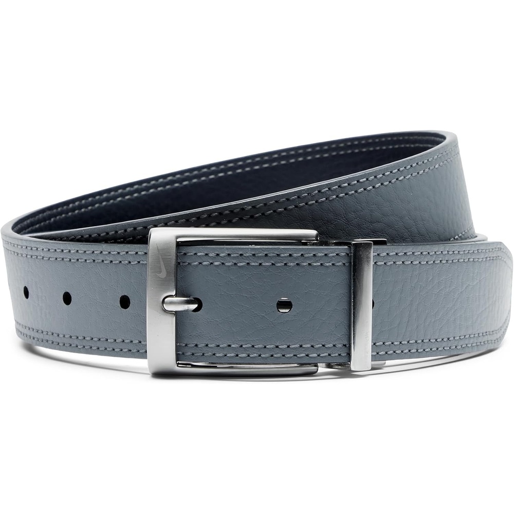 image:imageNike Mens Classic Reversible BeltGreyBlack Double Stitch