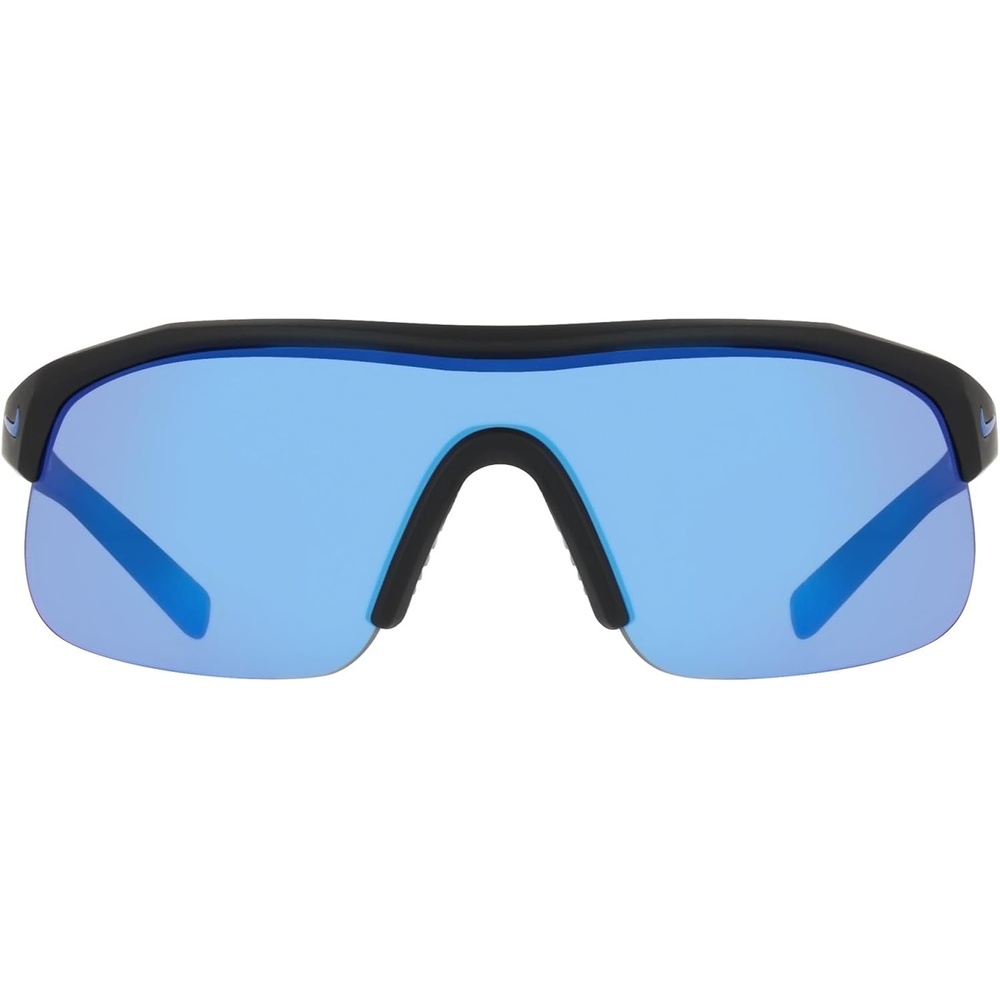image:imageNike Unisex Show X1 Rectangular SunglassesMatte Black Blue Mirror