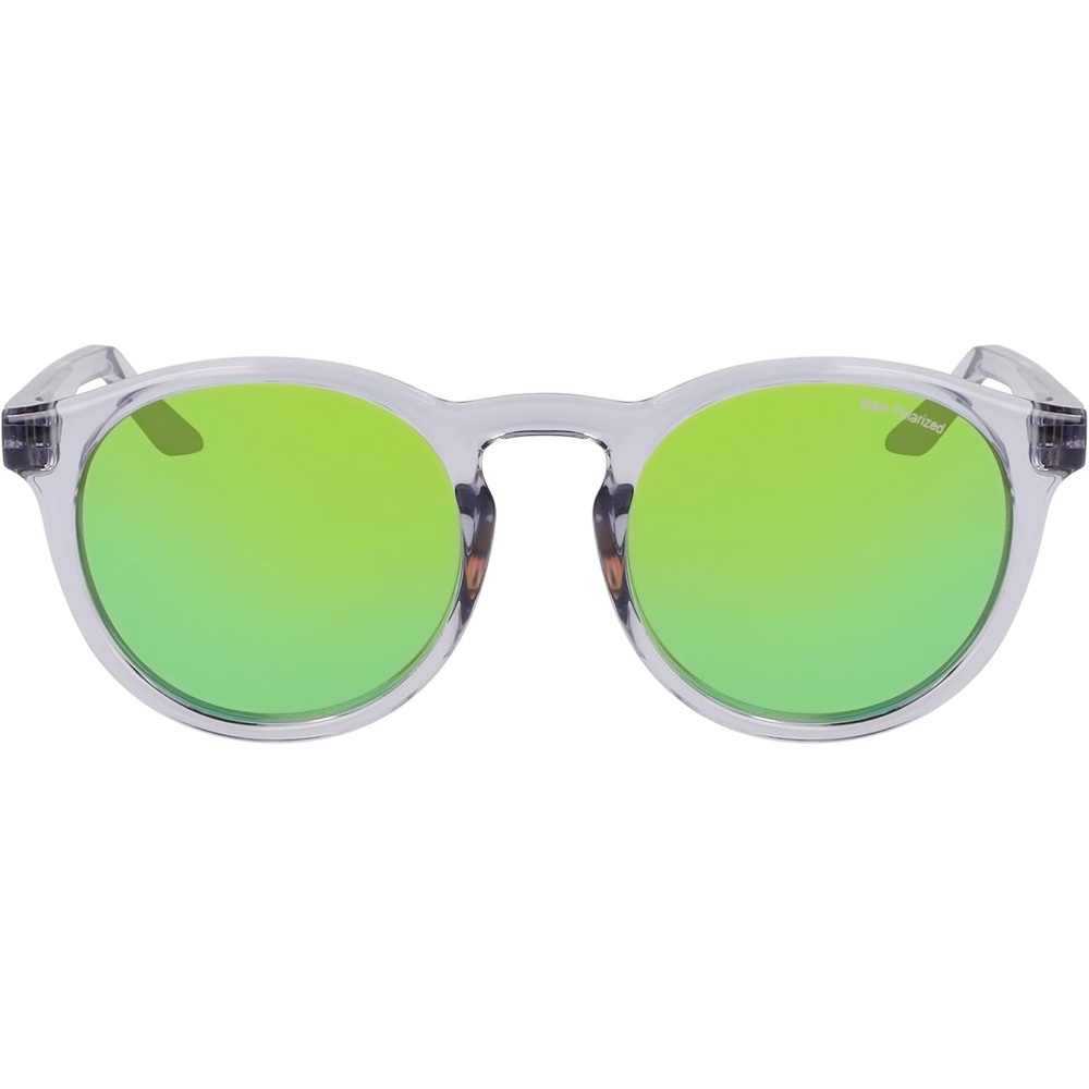 image:imageNike Unisex Swerve Polarized Round SunglassesWolf Grey Polar Green Mirror