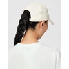 Nike Adult Dri-FIT Club Unstructured Metal Swoosh Cap Hat | Mens and Womens(Coconut Milk/Metallic Black)