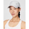 Nike Adult Dri-FIT Club Unstructured Metal Swoosh Cap Hat | Mens and Womens(Light Smoke Grey/Metallic Silver)