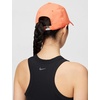 Nike Adult Dri-FIT Club Unstructured Metal Swoosh Cap Hat | Mens and Womens(Orange Frost/Metallic Silver)