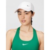 Nike Adult Dri-FIT Club Unstructured Metal Swoosh Cap Hat | Mens and Womens(White/Metallic Silver)