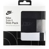 Nike Men’s 3 Pack Web Belt(Black/White/Grey  Futura)