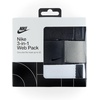 Nike Men’s 3 Pack Web Belt(Black/White/Grey  Matte Black)