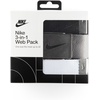 Nike Men’s 3 Pack Web Belt(White/Gray/Black)