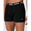 Nike Men’s All Day Cotton Stretch Boxer Brief W/Fly Underwear (3-Pack)(Black/Black/Black)