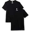 Nike Men’s All Day Cotton Stretch Short Sleeve Crewneck Undershirts (2-Pack)(Black)