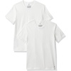 Nike Men’s All Day Cotton Stretch Short Sleeve Crewneck Undershirts (2-Pack)(White)
