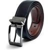 Nike Men’s Classic Reversible Belt(Black/Brown Pebble Grain)