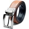 Nike Men’s Classic Reversible Belt(Tan Croc Texture/Black)