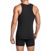 Nike Men’s Essential Cotton Stretch Tank Undershirts (2-Pack)(Black/Black)