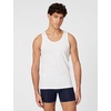 Nike Men’s Essential Cotton Stretch Tank Undershirts (2-Pack)(White/White)