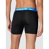 Nike Men’s Essential Micro Stretch Boxer Brief Underwear (3-Pack)(Black W/Photo Blue/ Cool Grey/ Total Orange)