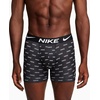 Nike Men’s Essential Micro Stretch Boxer Brief Underwear (3-Pack)(Nike Logo Print/Cool Grey/Black)