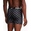 Nike Men’s Essential Micro Stretch Boxer Brief Underwear (3-Pack)(Nike Logo Print/Cool Grey/Black)