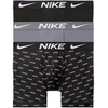 Nike Men’s Essential Micro Stretch Boxer Brief Underwear (3-Pack)(Nike Logo Print/Cool Grey/Black)