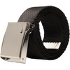 Nike Men’s Essentials Single Web Belt(Black  Silver Buckle)