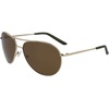 Nike Unisex Chance Aviator Sunglasses(Light Gold/Brown)