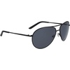 Nike Unisex Chance Aviator Sunglasses(Satin Black/Dark Grey)