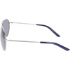 Nike Unisex Chance Aviator Sunglasses(Satin Silver / Blue)