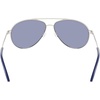 Nike Unisex Chance Aviator Sunglasses(Satin Silver / Blue)