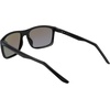 Nike Unisex Fire Large Polarized Rectangular Sunglasses(Black / Polar Blue Mirror)