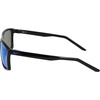 Nike Unisex Fire Large Polarized Rectangular Sunglasses(Black / Polar Blue Mirror)
