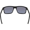 Nike Unisex Fire Large Polarized Rectangular Sunglasses(Black / Polar Blue Mirror)