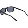 Nike Unisex Fire Large Polarized Rectangular Sunglasses(Black/Polar Silver Flash)