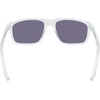 Nike Unisex Fire Large Polarized Rectangular Sunglasses(Clear / Polar Green Mirror)