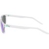 Nike Unisex Fire Large Polarized Rectangular Sunglasses(Clear / Polar Green Mirror)