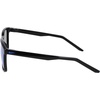 Nike Unisex Rave Polarized Square Sunglasses(Black / Polar Blue Mirror)