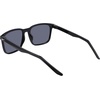 Nike Unisex Rave Polarized Square Sunglasses(Black/Polar Silver Flash)