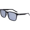 Nike Unisex Rave Polarized Square Sunglasses(Black/Polar Silver Flash)