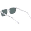 Nike Unisex Rave Polarized Square Sunglasses(Clear/Polar Green)