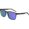 Nike Unisex Rave Polarized Square Sunglasses(Matte Smoke Grey /Polar Purple)