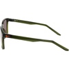 Nike Unisex Rave Polarized Square Sunglasses(Medium Olive /Polar Orange Mir)