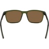 Nike Unisex Rave Polarized Square Sunglasses(Medium Olive /Polar Orange Mir)