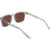 Nike Unisex Rave Polarized Square Sunglasses(Wolf Grey / Polar Orange Mir)