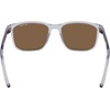 Nike Unisex Rave Polarized Square Sunglasses(Wolf Grey / Polar Orange Mir)