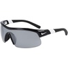 Nike Unisex Show X1 Rectangular Sunglasses(Black/Silver Flash)