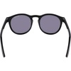 Nike Unisex Swerve Polarized Round Sunglasses(Black / Polar Blue Mirror)