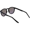 Nike Unisex Swerve Polarized Round Sunglasses(Black / Polar Blue Mirror)