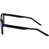 Nike Unisex Swerve Polarized Round Sunglasses(Black / Polar Blue Mirror)