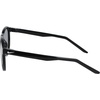 Nike Unisex Swerve Polarized Round Sunglasses(Black/Polar Silver Flash)